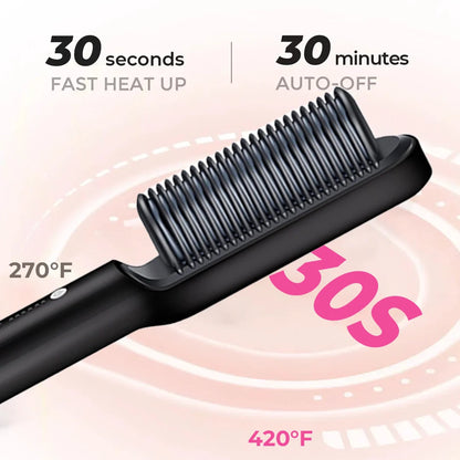 Goddess Sleek Pro® The 2-in-1  lonic Hair Straightener Brush